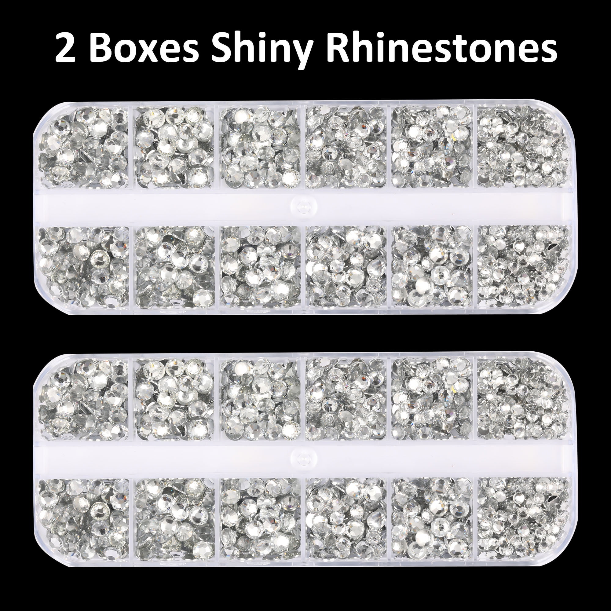 worthofbest Rhinestones for Crafts with Glue Clear, Bedazzler kit with  Rhinestones Flatback Crystal Gems Bling All-Purpose Adhesive, Rinesto