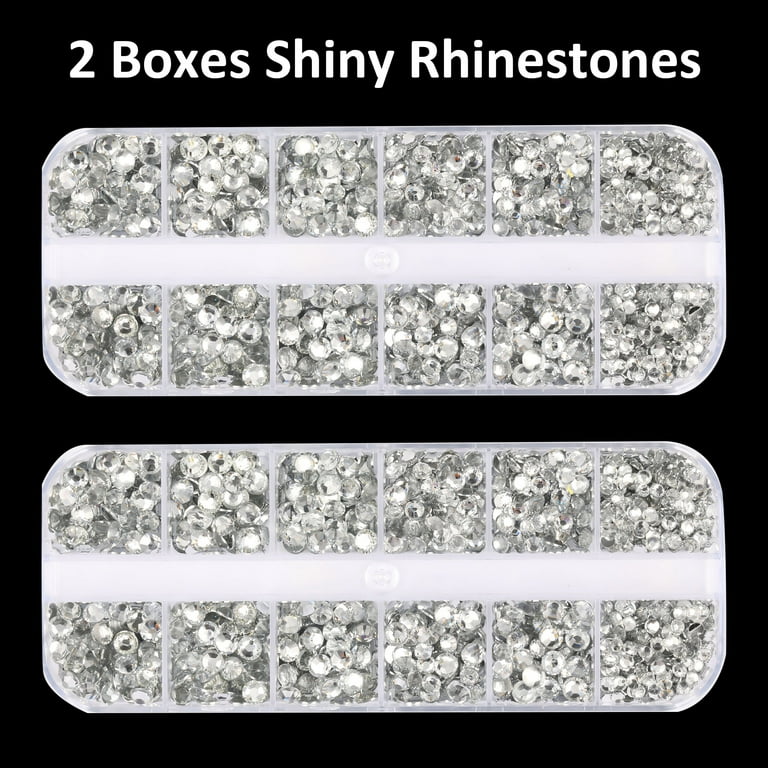 Swirls Finesse - Silver Rhinestones - 2 Pack - Self Adhesive - Want2Scrap