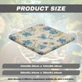 thumbnail image 6 of FKELYI Blue Retro Floral Hummingbird Print Square Fitted Table Cover Tablecloth with Elastic Edge Card Tables Top Cover Kitchen Accessories Home Decoration, 36x36 inch, 6 of 6