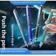 thumbnail image 2 of Fine Point Retractable Pen, 0.38mm Tip, Black Barrel with 5 Refill Cartridges, 2 of 5