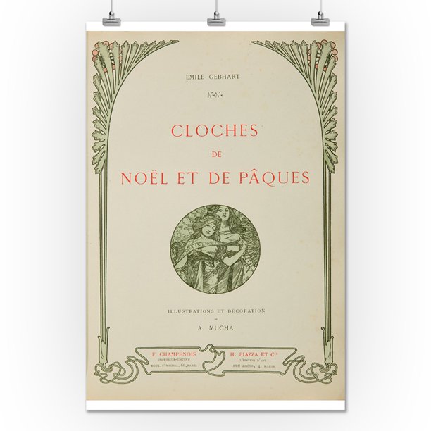 Cloches De Noel Et De Paques Title Page Vintage Poster Artist Mucha Alphonse France C 1900 24x36 Giclee Gallery Print Wall Decor Travel Poster Walmart Com Walmart Com Cloches De Noel Et De Paques Title Page Vintage Poster Artist Mucha Alphonse France C 1900 24x36 Giclee Gallery Print Wall Decor Travel Poster Walmart Com Walmart Com