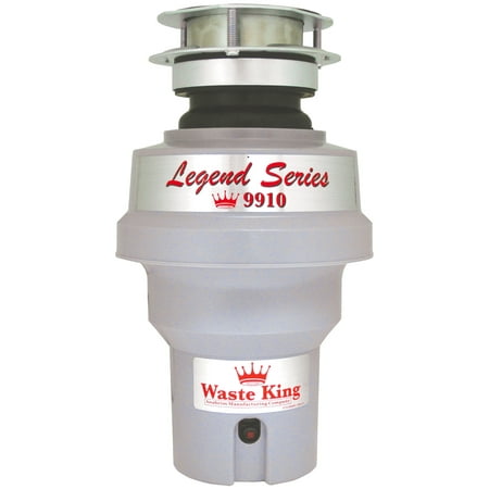 Waste King 9910 Legend Series 1/3 HP Professional 3-Bolt Mount Compact Garbage (Best Batch Feed Garbage Disposal)