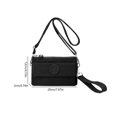 thumbnail image 3 of Bolso bandolera para mujer Bolso multicapa para teléfono móvil Casual para viajes de trabajo (Negro), 3 of 5