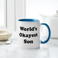 thumbnail image 4 of CafePress - World's Okayest Son - 11 oz Ceramic Mug - Novelty Coffee Tea Cup, 4 of 4