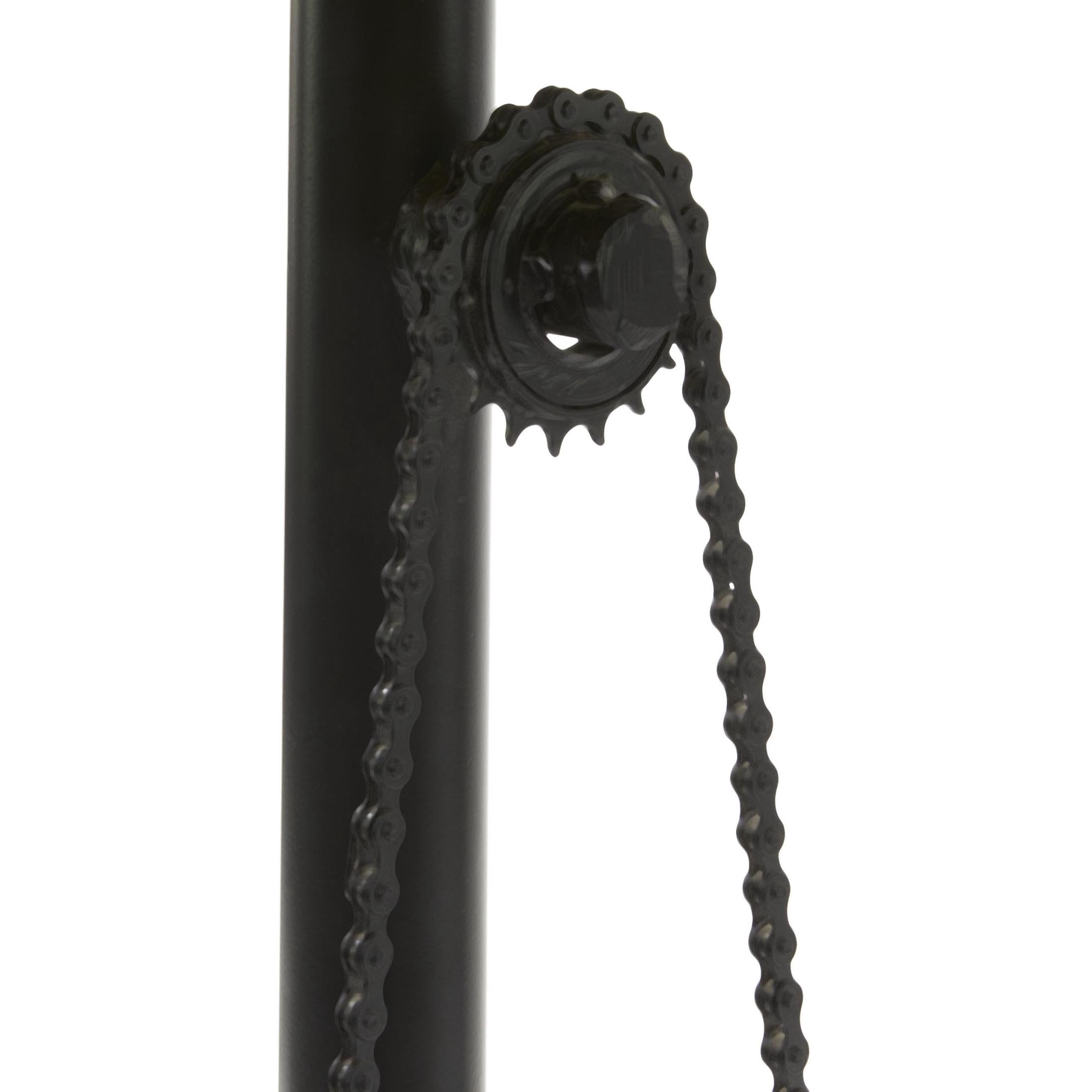 DecMode Metal Bike Counter Stool with Pedals, Brown