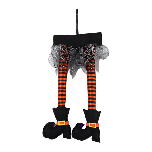 Halloween Decoración Halloween Decoración, falda, colgante de pierna de bruja, adorno, decoraciones para fiestas, accesorios, decoraciones para fiestas navideñas(Buy 2 save 10%)