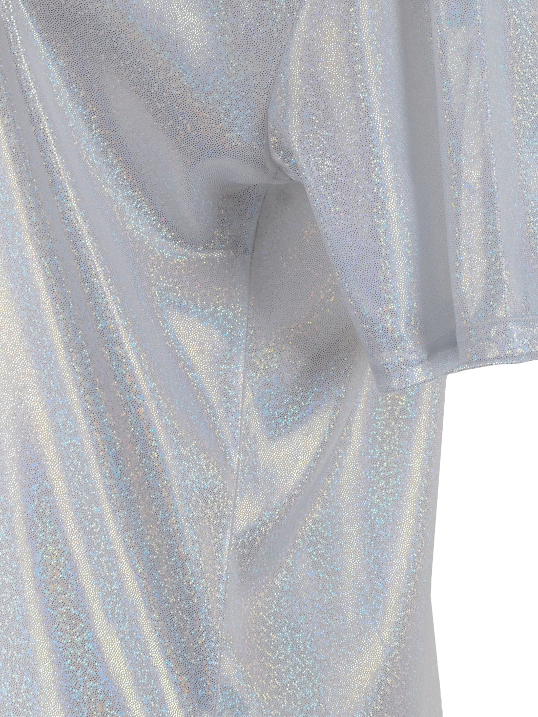 Women's Holographic Metallic Shirt Ultra Soft Top Glitter Party Disco Blouse - image 5 of 6