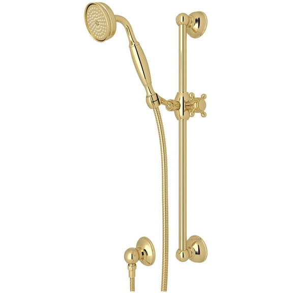 Rohl 1301E Spa Shower 1.8 GPM Single Function Hand Shower Package - Brass