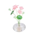 thumbnail image 2 of Accesorio interior de coche con forma de flor de cristal, adorno decorativo para salpicadero de vehículo. Loto, 2 of 9