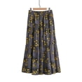 thumbnail image 5 of WRKEKC Flowy Skirts for Women Boho Floral Print Elastic Waist Beach Skirt with Ruffle Trim and Lightweight, 5 of 5