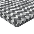 thumbnail image 2 of Ambesonne Vintage Fitted Sheet, Gradient Retro Lines, Queen Size, Charcoal Grey, 2 of 3
