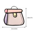 thumbnail image 2 of Bolso de lona FLhrweasw estilo 3D con correa ajustable y dibujo 2D, 2 of 9