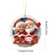 thumbnail image 3 of Adorno navideño colgante de acrílico | Recuerdo para la decoración del árbol de Navidad | Decoración para la chimenea del salón | Letrero con escena de pueblo invernal, 3 of 9
