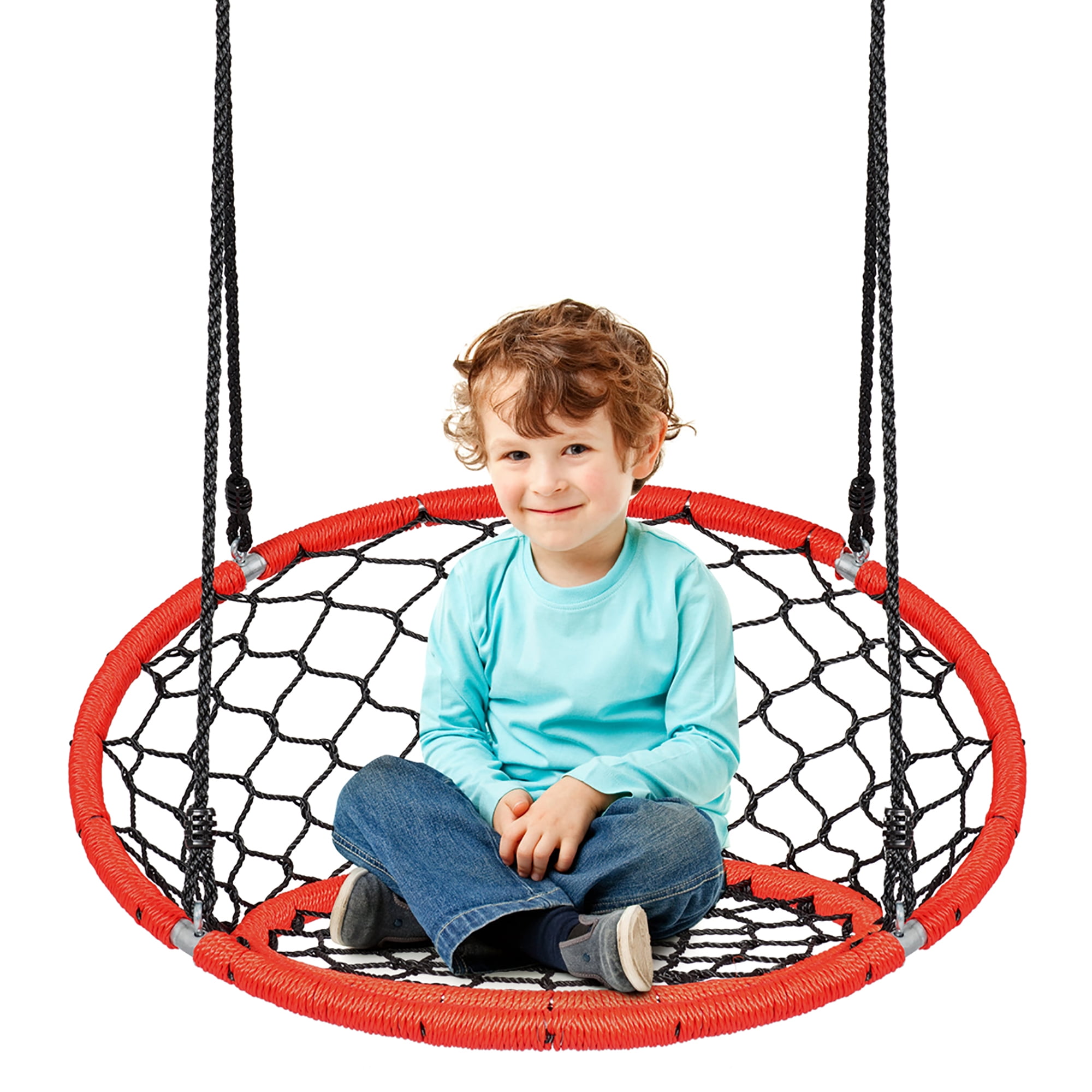 Wooden Swing Kids Seat Swing Rope Tree Fun Outdoor Summer Play 264lbs Capicity 