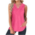 thumbnail image 2 of Wycnly Tank Top for Women Workout Tops Lightweight Comfy Tunic Tank Blouses Casual Solid Sleeveless Shirt Ladies Sleeveless Shirt, 2 of 7