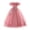 Girl's Dress # Pink, variant on Girls Party Dress Off Shoulder Ruffled Neckline Floral Embroidered Applique Layered Tulle Maxi Ball Gown Birthday Wedding Photography Costumes Size 10 Years