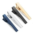 thumbnail image 2 of 4PCS Tie Clips Business Metal Tie Bar Clips Necktie Clips for Men, 2 of 7