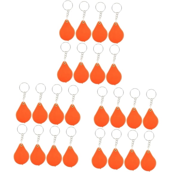 Hbtdoern 8-Pack Mini Folding Magnifying Glass Key Chain, Portable Pocket Reading Loupe with Clear Lens for Jewelry, Coins, Maps & Everyday Use