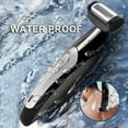 thumbnail image 2 of yeacher Groomer pour Hommes Sans Fil avec Poignée Détachable, Batterie Rechargeable 500mAh, Design Étanche pour Rasage Humide et Sec, Compact et Pliable, Inclut Station de Charge, Noir, 2 of 6
