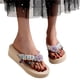 thumbnail image 4 of Zapatillas con punta abierta para mujer, sandalias cómodas, informales, cómodas, para la playa Wmkox8yii ytu5403, 4 of 5