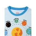 thumbnail image 6 of WIBACKER 2 Pieces Cool Summer 100% Viscose Boys Solar System Pajamas Set Toddler Kids Soft Short Sleeve Tee and Shorts PJs Set Sleepwear, 6 of 11