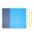 thumbnail image 1 of Shisuyan 4pcs Sandproof Beach Mat Waterproof Fabric Yellow for Sports Events, 1 of 9