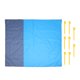 thumbnail image 1 of KAKOWELY Manta de picnic impermeable, portátil, para exteriores, con 4 clavijas, 1 of 5