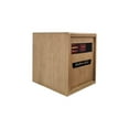 thumbnail image 3 of Modern Ember Portable Rolling Infrared Space Heater in Light Oak, 3 of 9