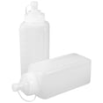 thumbnail image 4 of 2 botellas exprimibles de 800 ml para condimentos, mostaza, kétchup, aderezos para ensaladas, mermelada y salsas. Botella transparente exprimible., 4 of 8
