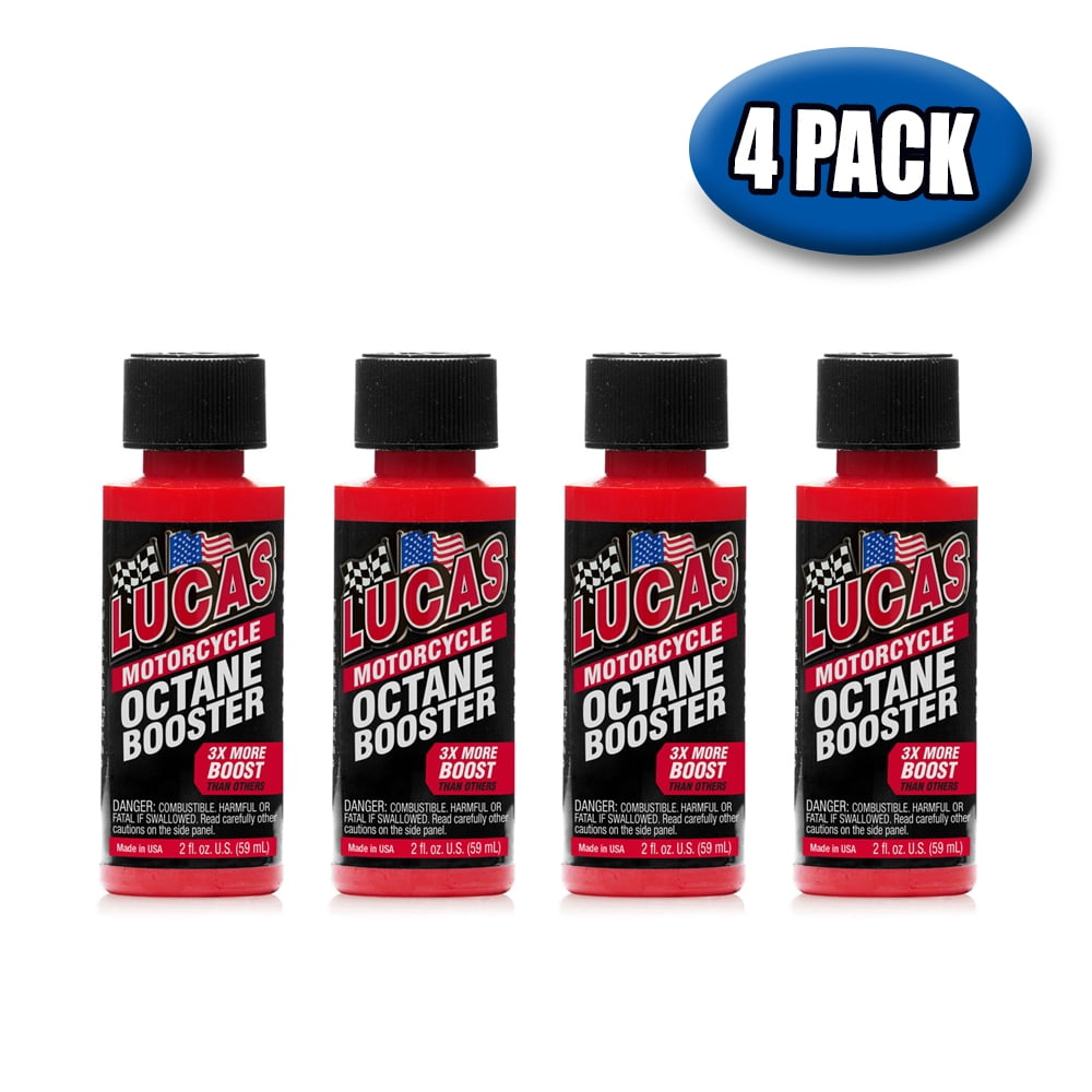 Lucas Oil 10725 Octane Booster Race Formula Performance Enhancer 2 oz. - 4 Pack