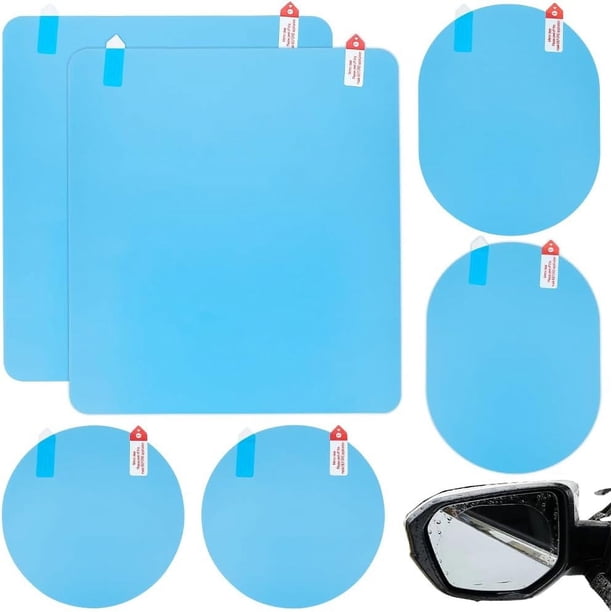 12 piezas de 4 estilos de película para espejo retrovisor de coche, antivaho, antideslumbrante, antiarañazos, impermeable, transparente, protector de lluvia para espejo lateral de coche