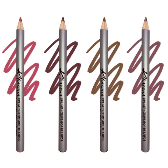 Khasana Lip Liner Pencil Set, Smooth Creamy Application, Long-Lasting, Gift Set- Nourishing & Moisturizing Formula. Transfer-Proof, Pack Of 4