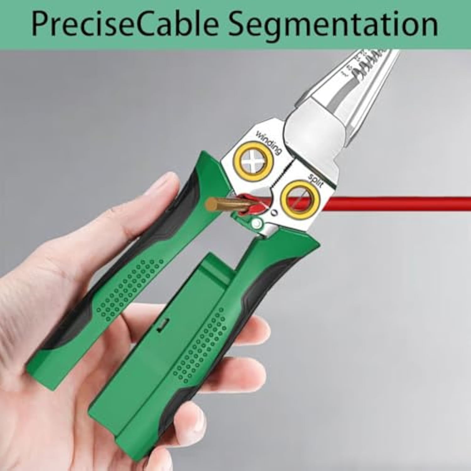 8 in 1 Wire Stripper With Voltage Tester, 2025 Professional Wire Strippers, Cutting and Pulling Wires Cable Scissors, Voltage Tester Pliers, The Ideal Tool for Electricians Enthusiasts (1pcs 8-in-1)