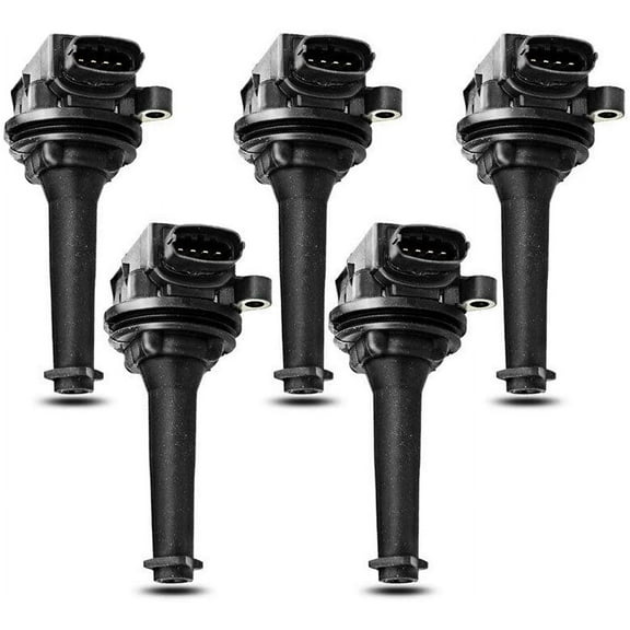 A-Premium Ignition Coil Pack Replacement for Volvo C70 S60 S70 S80 V70 XC70 XC90 I5 2.3L 2.4L 2.5L Turbo 5-PC Set Fits select: 2015-2016 VOLVO XC60, 2015-2016 VOLVO V60 CROSS COUNTRY