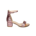 thumbnail image 2 of New Women Heart.Thentic Irene PU Open Toe Chunky Heel Ankle Strap Sandal, 2 of 7