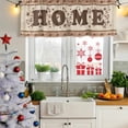 thumbnail image 5 of 2 Pack Valances for Window, Country Short Curtains for Kitchen Bedroom Living Room, Texas Star Plants Branches Berry Farmhouse Retro Rod Pocket Small Window Treatment Valance Drapes 54 x 18 Inch, 5 of 8