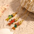 thumbnail image 5 of NICKSUN 18K Gold-Plated Stainless Steel Color-Dipped Fish Pendant Necklace - Minimalist Nautical Fashion Jewelry for Women, 5 of 8