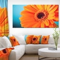 thumbnail image 1 of Orange Daisy Gerbera Flower Close up - Flowers Canvas Wall Artwork, 1 of 3