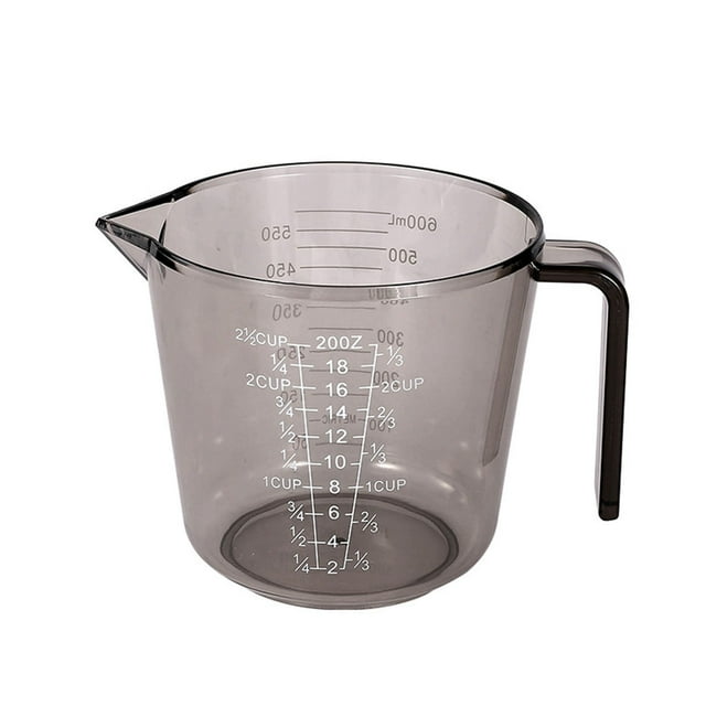 Graduated Transparent Plastic Measuring Cup - PS Material, 150/300/600/1000ml Options, Accurate Scale, Kitchen Essential