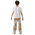 thumbnail image 5 of FORMRS Kids Pajama Pants with Pockets Size 6-8Y Boys Lounge Sleep Bottoms, Plaid Floral, 5 of 8