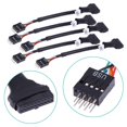 thumbnail image 2 of Cable Adaptador Cable de placa base de 20/19 pines USB 3.0 hembra a 9 pines USB 2.0 macho, 2 of 8