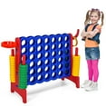 thumbnail image 1 of Gymax 2.5' 4-to-Score Giant Game Set Basketball Hoop & Ring Game Outdoor Indoor, 1 of 10