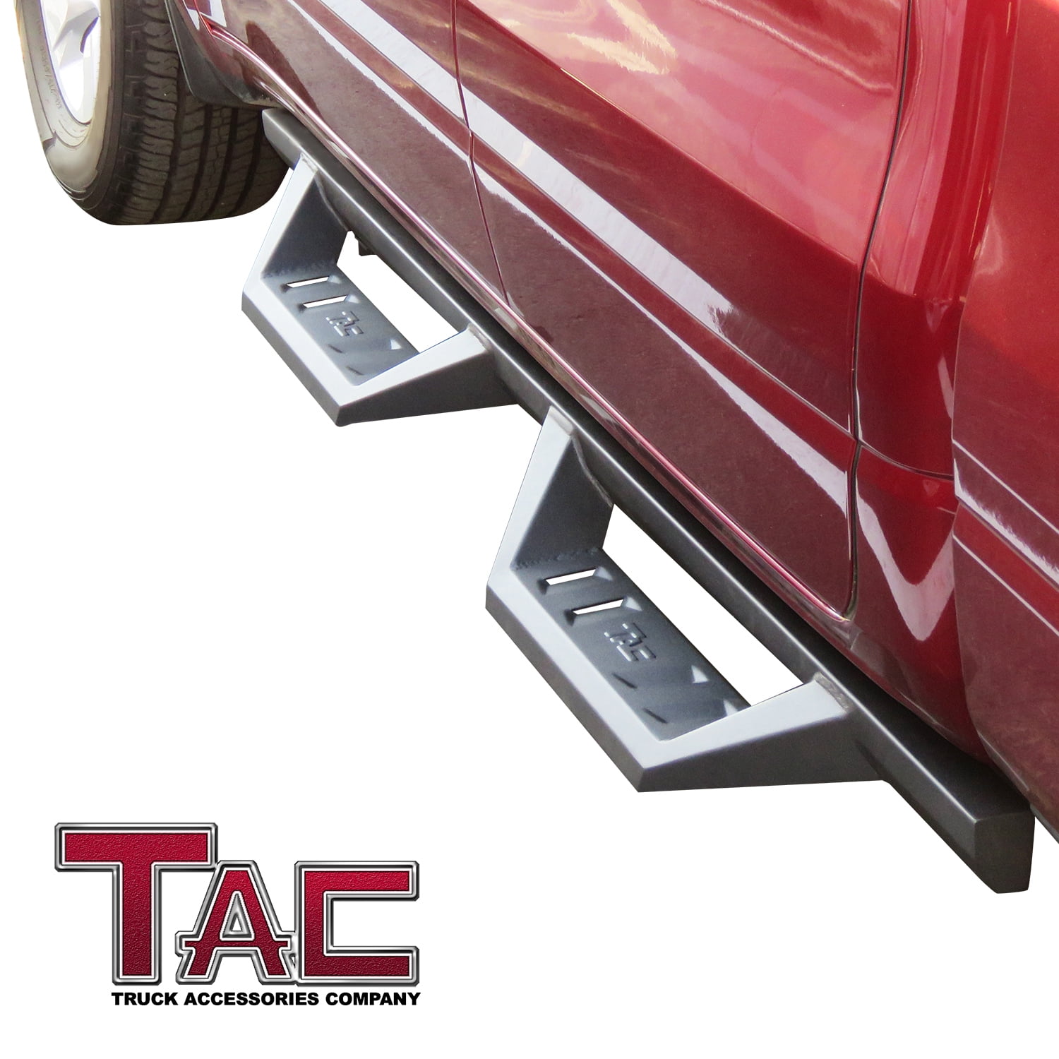 TAC Sidewinder Running Boards Fit 2019-2024 Dodge RAM 1500 Quad Cab (Exclude 19-24 RAM Classic Models) Truck Pickup 4” Drop Fine Texture Black Side Steps Nerf Bars Rock Slider Armor Accessories (2pcs