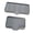 Grey, variant on Aluhayos Soap Dish 2-Piece Black Tray Sloped Drain Wall Mounted for Bathroom