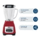 thumbnail image 4 of Licuadora Oster Soho Vaso de Vidrio 1.5 L con 550 Watts de Potencia Rojo, 4 of 4