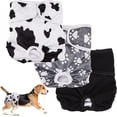 thumbnail image 1 of Pañales lavables para perros (XL), paquete de 3, reutilizables, superabsorbentes, higiénicos, aptos para perras., 1 of 5