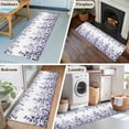 thumbnail image 5 of Purple Eucalyptus Leaves 2'x6' Runner Rugs for Hallway Kitchen Bedside Non Slip, Watercolor Spring Summer Botanical Entryway Rug Runners with Rubber Backing, Long Carpet Runner for Laundry Room, 5 of 8