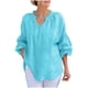 thumbnail image 1 of Vestidos Casuales Para Mujer, Blusas De Mujer De Moda Cárdigan informal de lino para mujer con mangas tres cuartos, color transparente, multicolor., 1 of 5