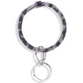 thumbnail image 1 of Key Ring & Wrist Bangle Bracelet - Round Circle Keychain Organizer Hands-Free Wrist Holder Snake, 1 of 9
