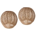 thumbnail image 4 of HIBIBUD Lamp Light Rattan Shade Woven Pendant Lampshade Chandelier Wicker Fixture Shades Lights Basket Cover Ceiling Hanging, 4 of 7